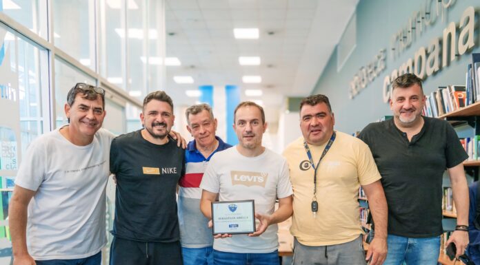 Abella fue reconocido por su permanente apoyo a la Liga de Veteranos de Campana