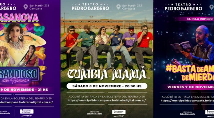 Teatro Pedro Barbero: se viene un fin de semana de música y humor