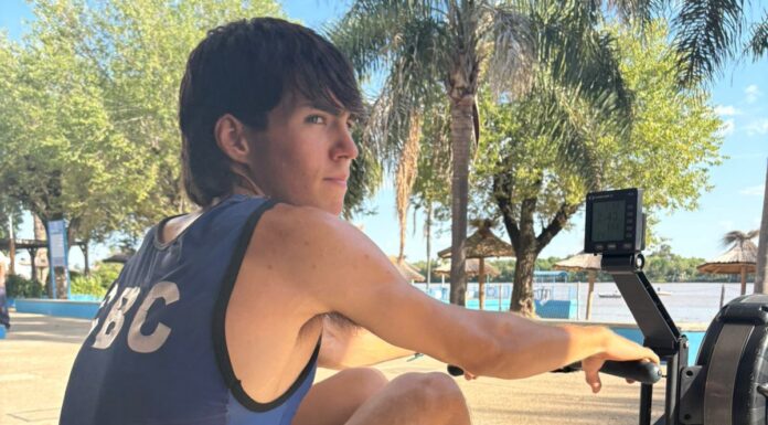Destacada actuación de un remero del Campana Boat Club en pruebas de la Selección Argentina