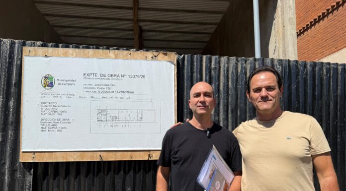 “Chiche” Lagar recorrió la futura fábrica de “Los Rogeles de Marcela”, una nueva inversión que generará empleo en Campana