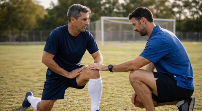 Fútbol amateur, en busca de la rodilla saludable en el futbolista post 40
