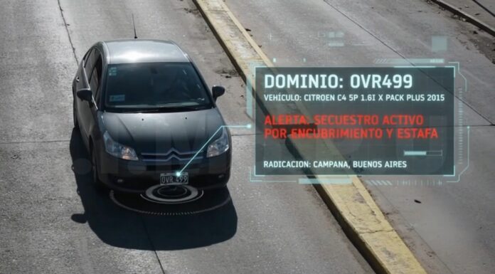 Gracias a las lectoras de patentes del Municipio, en minutos se detuvo a un auto con pedido de secuestro y a su conductor